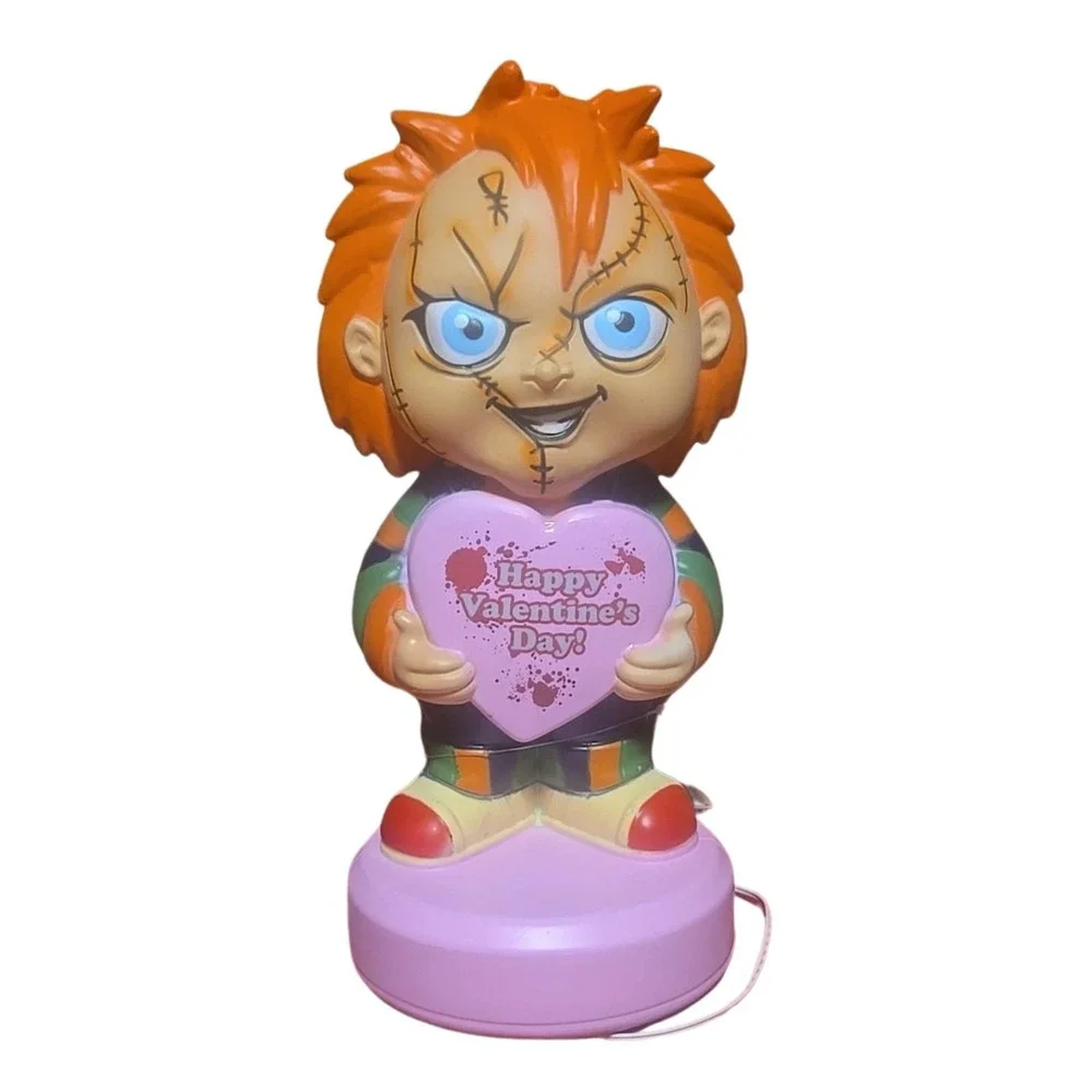 Chucky Blow Mold Lamp 12in Valentine's Day‎ Horror Decor Light Universal Studios